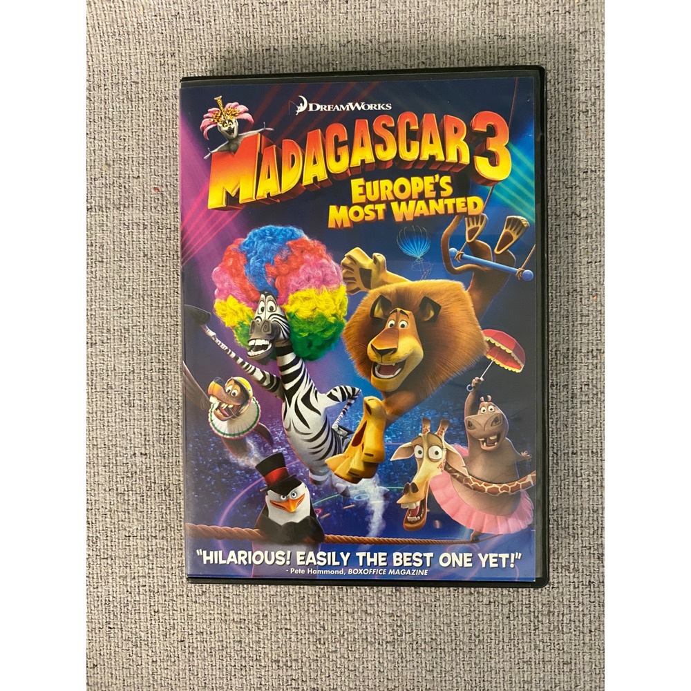 Madagascar 3 Europes Most Wanted DVD Dreamworks Animation Movie Film